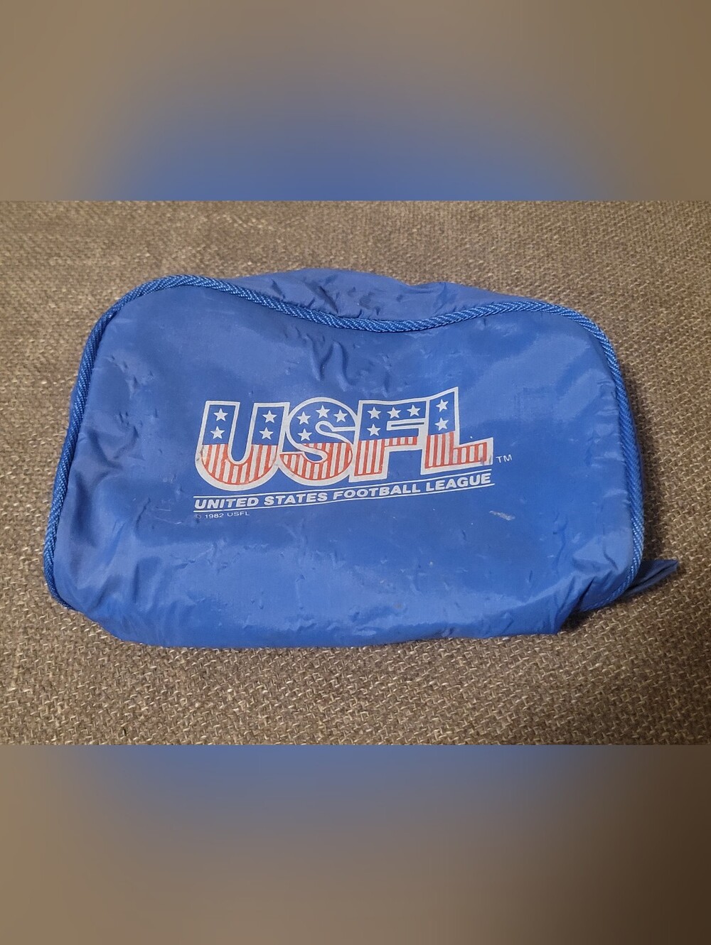 Vintage United States Football League USFL Tolietry Bag